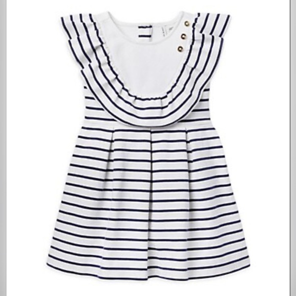 Other - Janie and Jack
Little Girl's & Girl's Striped Ruffle Ponte Dress